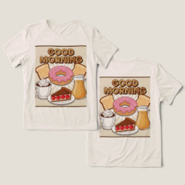 Schattige ontbijt Goedemorgen Tri-Blend Shirt
