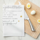 Schattige ontbijtkoek Martini Cocktailrecept Theedoek (Quarter Fold)