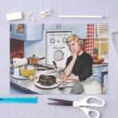 schattige ontkoppelingsretro  baddame tissuepapier (Craft)