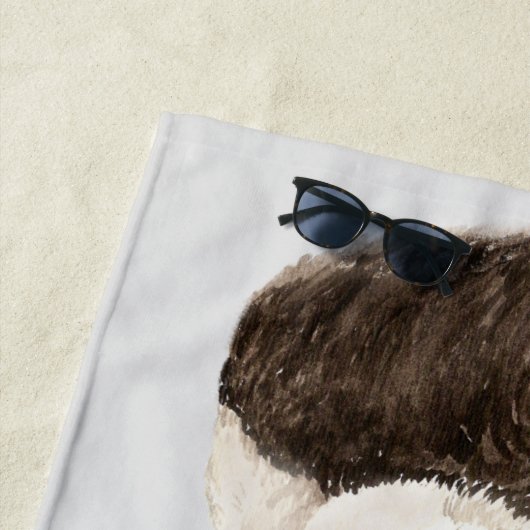 Schattige Ontspannen Aziatisch Panda Beer Dierlijk Strandlaken (In situ)