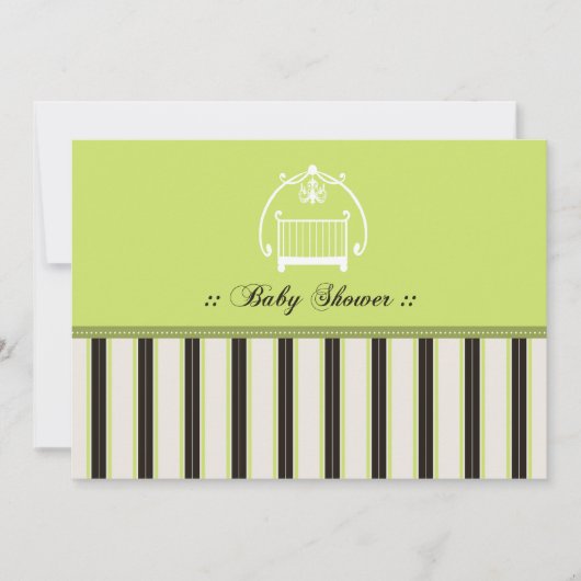 Schattige Ontwerper Baby shower Uitnodiging : 02 (Voorkant)