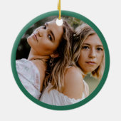 Schattige Onze eerste kerst als mevrouw en mevrouw Keramisch Ornament (Achterkant)