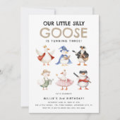 Schattige onze Gekke gans elke leeftijd verjaardag Kaart (Voorkant)