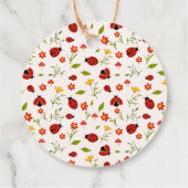 Schattige onze kleine lieveheersbeestje verjaardag bedankjes labels (Achterkant)