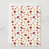 Schattige onze kleine lieveheersbeestje verjaardag bedankkaart (Achterkant)