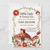 Schattige onze kleine lieveheersbeestje verjaardag kaart (Voorkant)