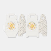 Schattige Onze Kleine Sunshine Boho Sun Baby showe Bedankdoosjes (Uitgevouwen)