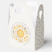 Schattige Onze Kleine Sunshine Boho Sun Baby showe Bedankdoosjes (Geopend)