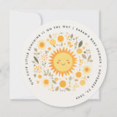 Schattige Onze Kleine Sunshine Boho Sun Baby showe Kaart (Voorkant)
