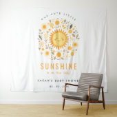 Schattige Onze Kleine Sunshine Boho Sun Baby showe Wandkleed (In Situ (horizontaal))