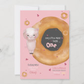 Schattige "ONZE KLEINE VARKEN" | "Liefde & Bagels" Kaart (Voorkant)