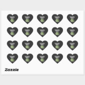 Schattige Oordelende Schildpad | Grappige Minimali Hart Sticker (Vel)