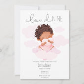 Schattige op Cloud 9 Baby shower Kaart (Voorkant)