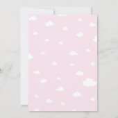 Schattige op Cloud 9 Baby shower Kaart (Achterkant)