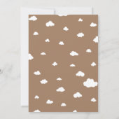 Schattige op Cloud 9 Baby shower Kaart (Achterkant)