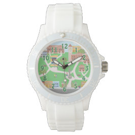 Schattige op de universiteitscampus horloge