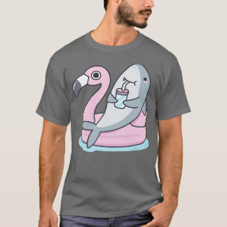 Schattige op Flamingo Pool Float T-shirt