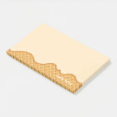 Schattige op maat gemaakt ijs Vanille Post-it® Notes (Schuin)