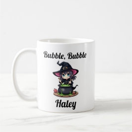 Schattige op maat gemaakte heks voor Halloween Koffiemok