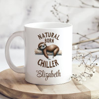 Schattige op maat gemaakte naam Natural Born Chill