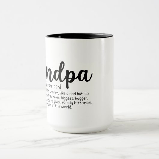 schattige opa-definitie mok (Midden)