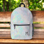 Schattige opaal iriserend monogram Kind Bedrukte Rugzak<br><div class="desc">Verlicht de dag van uw kind met de Schattigee Opal Iridescent Monogram Kind rugzak. Met een magisch opaal iriserend ontwerp is deze charmante rugzak aanpasbaar met de initialen van uw kind voor een persoonlijk tintje. Gemaakt van hoogwaardige, duurzame materialen, het biedt ruime compartimenten, stevige ritsen en handige zijzakken voor extra...</div>