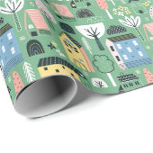 schattige opwarmpartij cadeaupapier (Rol Hoek)