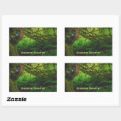 Schattige orang-oetan spelen in het Oerwoud Sticke Rechthoekige Sticker (Vel)