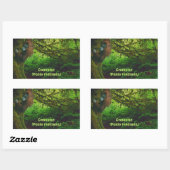 Schattige orang-oetan spelen in het Oerwoud Sticke Rechthoekige Sticker (Vel)