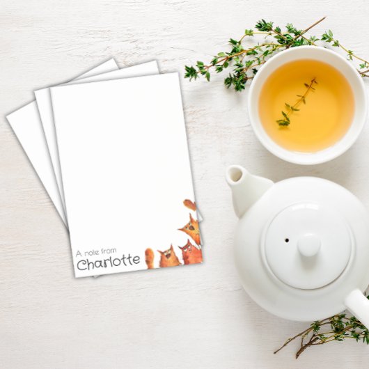 Schattige oranje cartoon katten naam post-it® notes