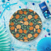 schattige oranje citruspartij papieren bordje (Feest)