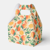 schattige oranje citrusvruchtenpartij bedankdoosjes (Voorkant Zijde)