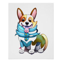 Schattige oranje corgi voor een positieve stemming
