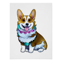 Schattige oranje corgi voor een positieve stemming