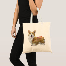 Schattige oranje corgi voor een positieve stemming tote bag