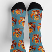 Schattige Oranje Draak Sokken (Top)