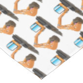 Schattige oranje graafmachine graafmachine cartoon tafelkleed (Gekanteld)