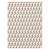 Schattige oranje graafmachine graafmachine cartoon tafelkleed (Voorkant)