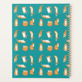 Schattige Oranje Kat Houdingen Planner (Achterkant)