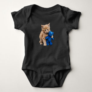 Schattige Oranje Kat Teddy Romper