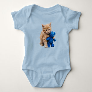 Schattige Oranje Kat Teddybeer Romper