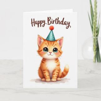 Schattige Oranje Kittens Kaart