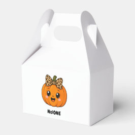 Schattige Oranje Kleine Pompoen Halloween Aangepas Bedankdoosjes