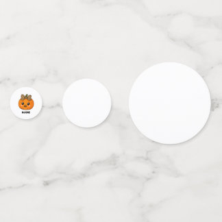 Schattige Oranje Kleine Pompoen Halloween Aangepas Confetti