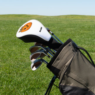 Schattige Oranje Kleine Pompoen Halloween Aangepas Golfheadcover