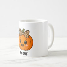 Schattige Oranje Kleine Pompoen Halloween Aangepas