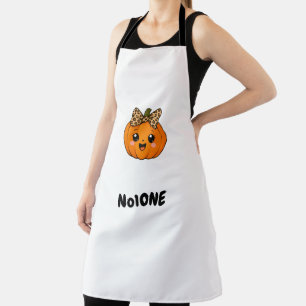 Schattige Oranje Kleine Pompoen Halloween Aangepas Schort