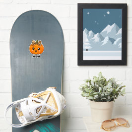 Schattige Oranje Kleine Pompoen Halloween Aangepas Sticker