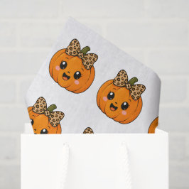 Schattige Oranje Kleine Pompoen Halloween Aangepas Tissuepapier