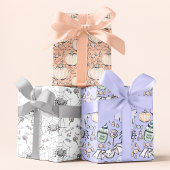 Schattige Oranje pompoen Halloween Baby shower Inpakpapier Vel